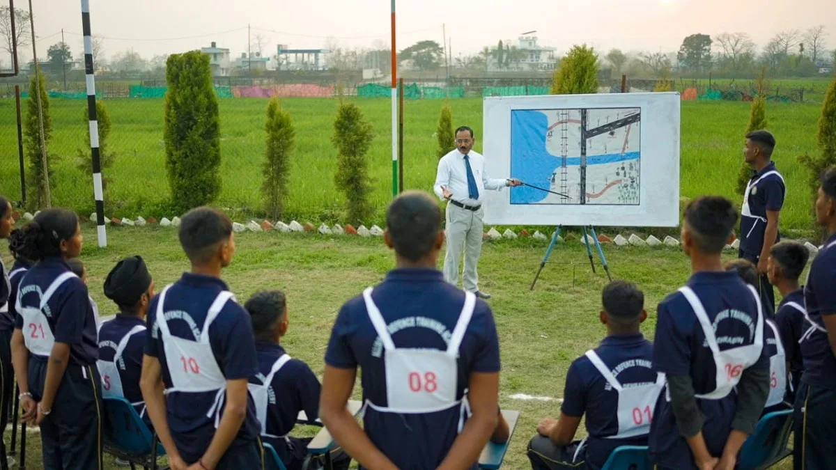 NDA Cadets Participating in Physical Fitness Training at Alliance Defence Academy